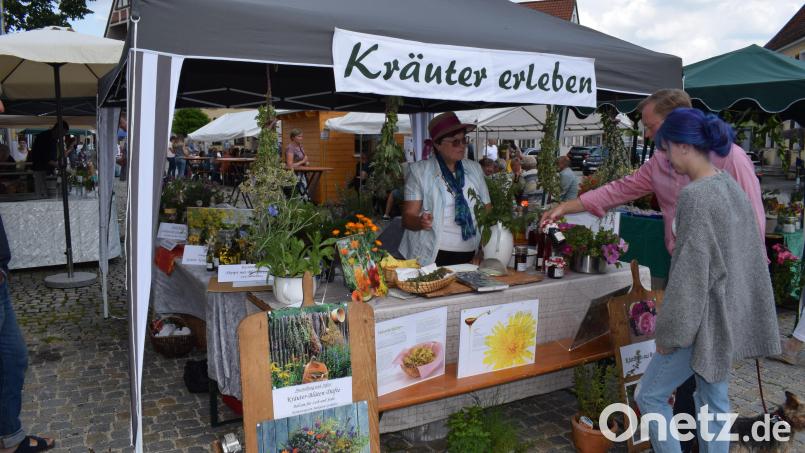 Größter Beliebtheit erfreut sich der "Markt der Genüsse", der im Mai und im Oktober wieder veranstaltet wird, da Königstein die Auszeichnung "Genussort in Bayern tragen darf. " Bild: wku