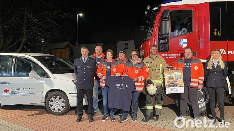 Das Organisationsteam in Bechtsrieth mit (von links) Bürgermeister Markus Ziegler, Wolfgang Heibl, Daniela Burkert, Gerd Kincl, Kerstin Melischko, Ralf Reinold, Patrick Waldhier und Katharina Knechtel. Bild: jma