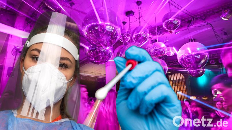 Bei 2G plus müssen alle Clubbesucher – auch geimpft und genesen – in Bayern einen negativen Coronatest vorweisen. Bildmontage: Martin Zimmer/dpa/Kästle/Stratenschulte