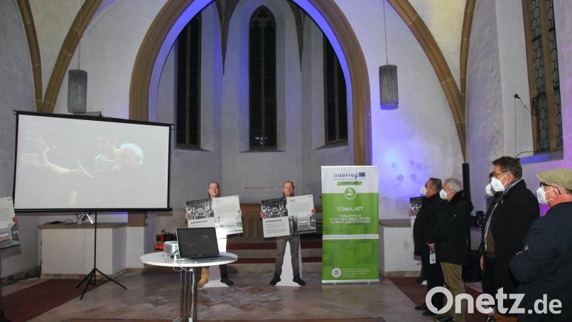 Auftaktveranstaltung von „KuK MAL“ in der Spitalkirche mit Bürgermeister Martin Preuß und Kulturreferent Fabian Kern (rechts). Bild: gsp