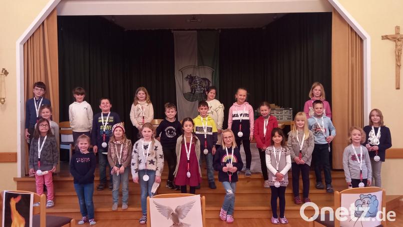 Beim Kinderbibeltag begaben sich die Mädchen und Buben auf eine interessante Spurensuche. Bild: Pfarreiengemeinschaft Bärnau/exb