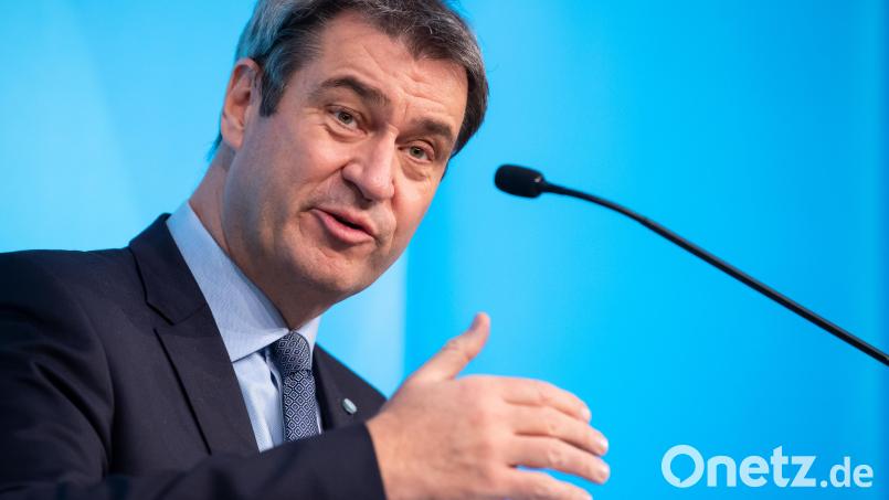 Ministerpräsident Markus Söder (CSU) macht klare Ansagen. Wegen der außer Kontrolle geratenen Corona-Pandemie verschärft Bayern seine Maßnahmen drastisch. Bild: Sven Hoppe/dpa