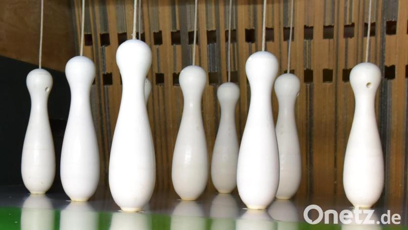 Die Kegel bleiben zunächst einmal stehen. In den kommenden Wochen wird nicht gekegelt. Bild: Ziegler
