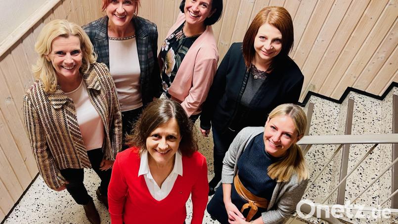 Gemeinsam für den Landkreis im Bezirk der Frauen-Union. Von Links: Andrea Lang, Andrea Gollwitzer, Susanne Reithmayer (vorne), Tanja Renner, Marina Hirnet und Stefanie Dippl. Bild: sne