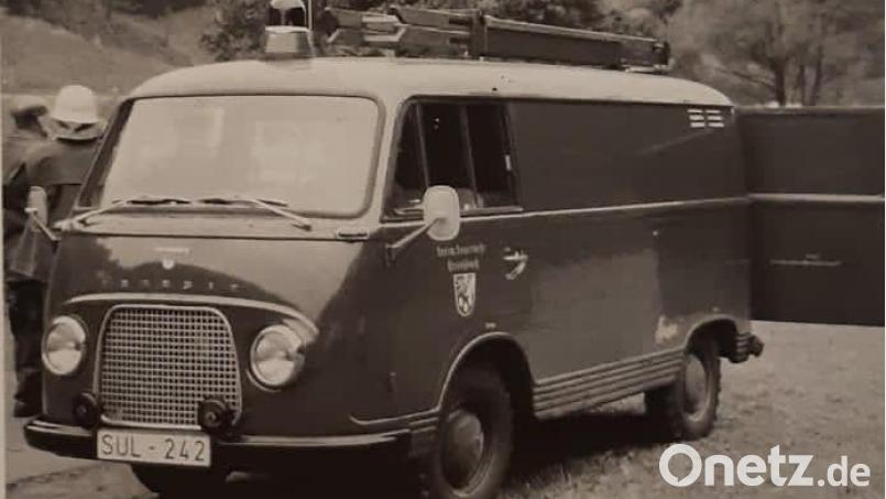 Das erste von drei Tragkraftspritzenfahrzeugen in der bisherigen Geschichte der Hirschbacher Wehr. Repro: lei