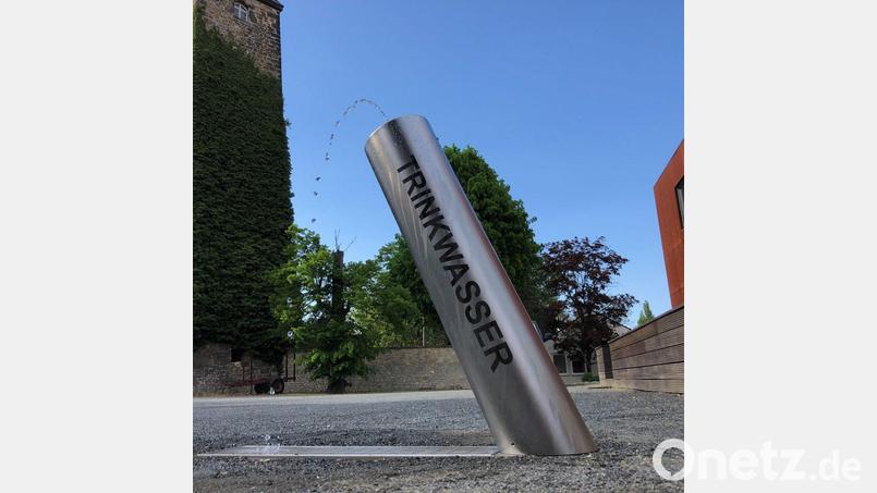 So sollen die beiden Edelstahl-Trinkwasserbrunnen in der Stadt aussehen. Bild: Stadt Sulzbach-Rosenberg