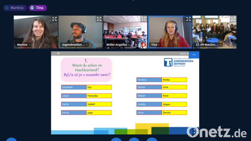 Beim T1-Speeddating lernen sich die Teilnehmer kennen. Screenshot: Jugendmedienzentrum T1/exb