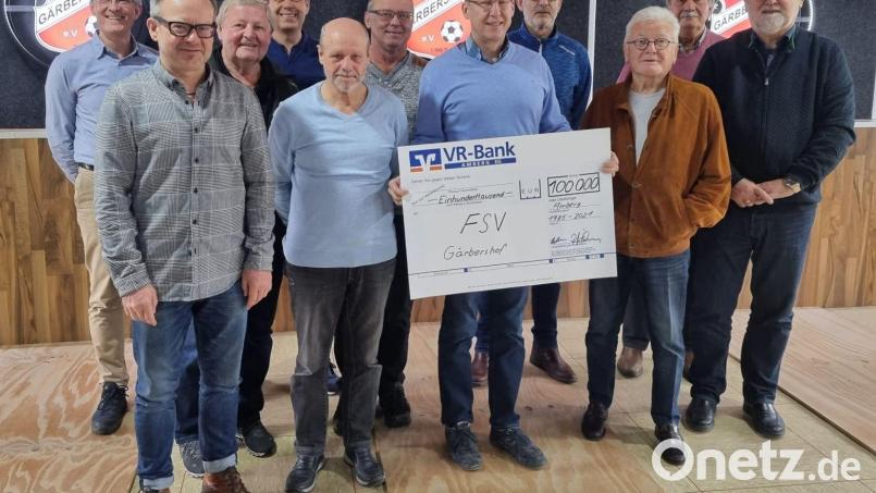 Die Verantwortlichen des Förderkreises des FSV Gärbershof. Bild: Jochen Ranjie/exb