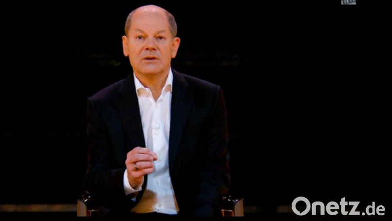 Der designierte Kanzler Olaf Scholz bei seinem Auftritt in der Sendung von Joko und Klaas bei ProSieben. Bild: ProSieben/dpa