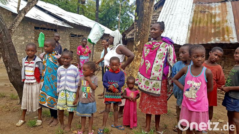 Die Kinder bereiteten den Helfern einen herzlichen Empfang. Bild: Kathrin Orlamünder/exb