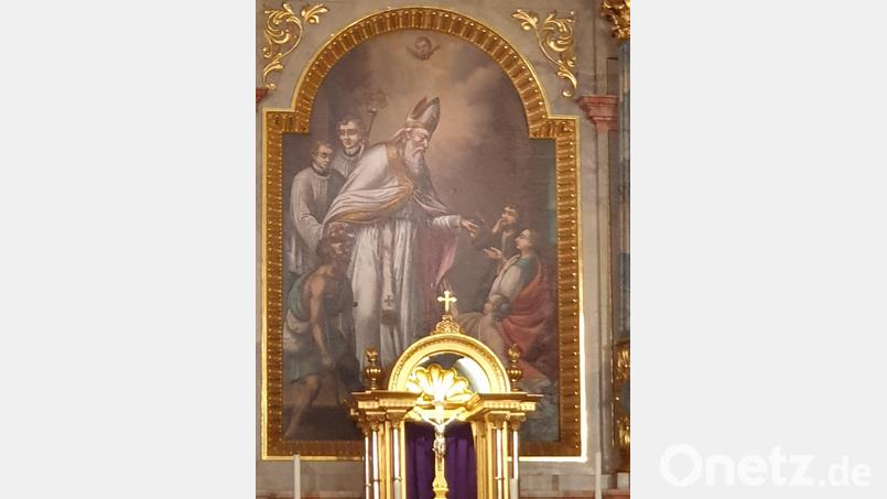 Das Altarbild der Kirche in Bärnau. Bild: exb