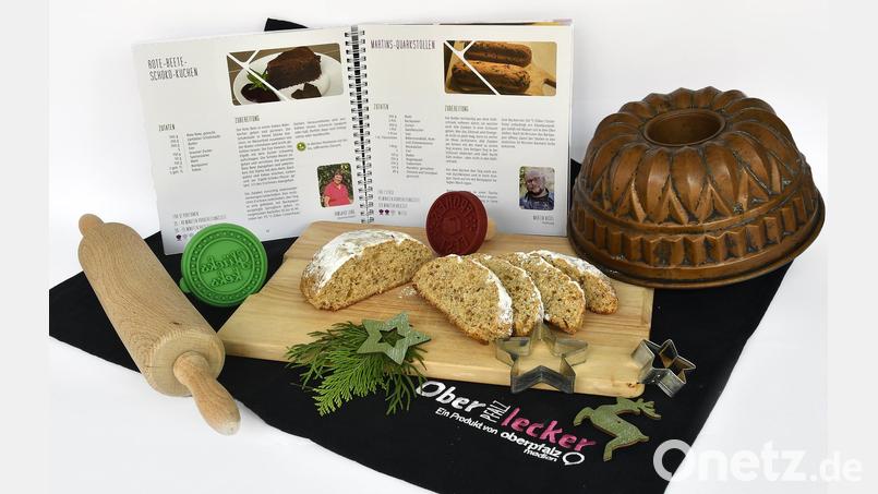 Natürlich gibt&#039;s auch ein Stollen-Rezept im neuen Backbuch von Oberpfalz-Medien. Bild: Petra Hartl