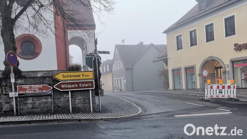 Auch vom Marktplatz aus gibt es keine Durchfahrt auf der Kreisstraße. Bild: gz