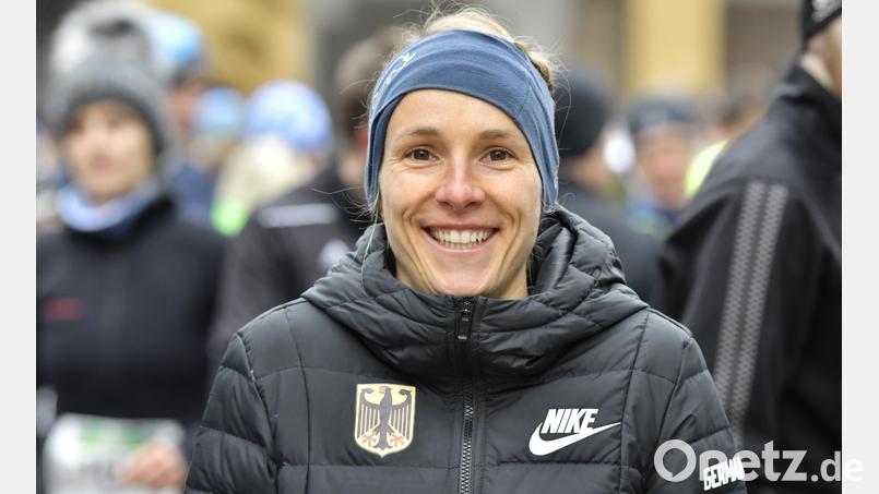 Domenika Mayer, hier beim Silvesterlauf 2019, startet am Samstag bei der deutschen Cross-Meisterschaft in Sonsbeck. Archivbild: Hubert Ziegler
