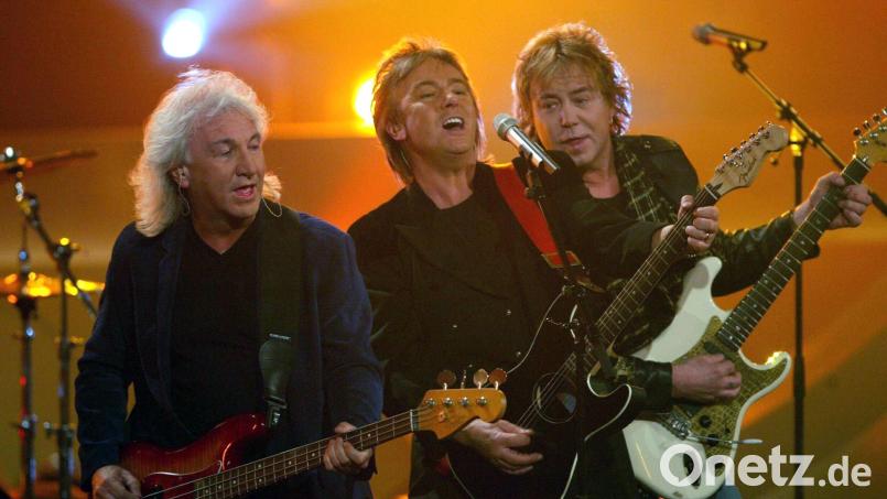 Terry Uttley, Chris Norman und Alan Silson von der Popgruppe "Smokie" (von links). Archivbild: Jörg Carstensen