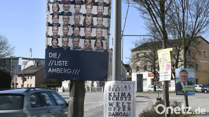 An jedem Baum und an jeder Laterne ein Plakat. Hier am Beispiel der Kommunalwahl 2020. Der Stadtrat will aber mehrheitlich diese Praxis beibehalten. Bild: Petra Hartl