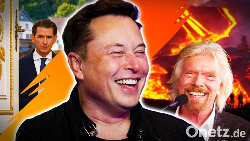 Weltraumflüge, Elon Musk oder Österreichs Kanzler Kurz: Unser Jahresrückblick als Quiz. Bild: Hannibal Hanschke/ Ringo Chiu/ Georg Hochmuth Grafik: Thimo Kriegbaum