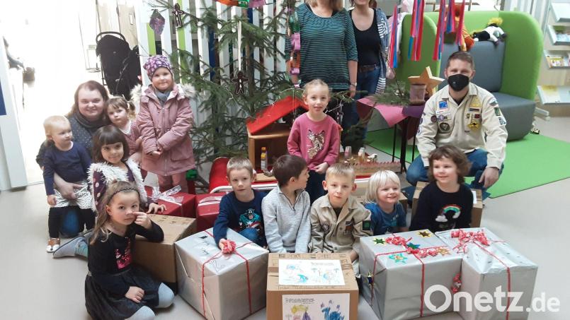 Die Kinderoase Windischeschenbach sammelte fleißig für die Weihnachtstrucker-Aktion. Bild: wrm