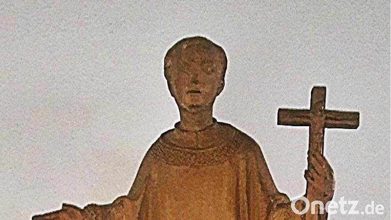 Der heilige Aloisius von Gonzaga in der alten Kirche in Brand Bild: ld