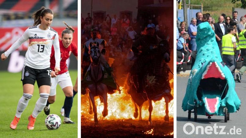 Däbritz, Draufgänger, Dinos: Das Jahr 2022 bietet viel für die Oberpfalz - sofern die Corona-Pandemie mitspielt. Bildmontage: dpa, tr, Kunz