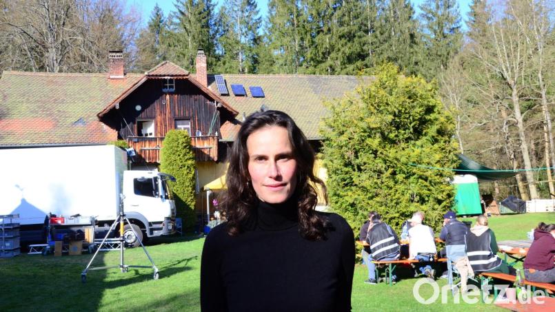 Saralisa Volm an einem der letzten Drehtage von &quot;Schweigend steht der Wald&quot; bei Eslarn. Der Film wird demnächst in der Kategorie Deutsches Kino bei den Internationalen Filmfestspielen von Berlin vor Publikum gezeigt. Archivbild: Kunz