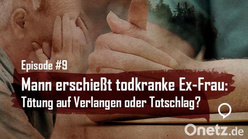 Folge 9 des Podcasts &quot;Tödliche Oberpfalz&quot; beschäftigt sich mit dem Fall Rund um Kurt N., der seine Ex-Frau im Schlaf mit drei Schüssen umgebracht hat. Grafik: Gube, Marina