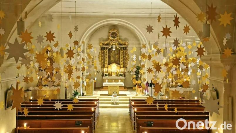 Ein Sternenhimmel prangt in der Kirche St. Vitus. Bild: Johannes Popp/exb
