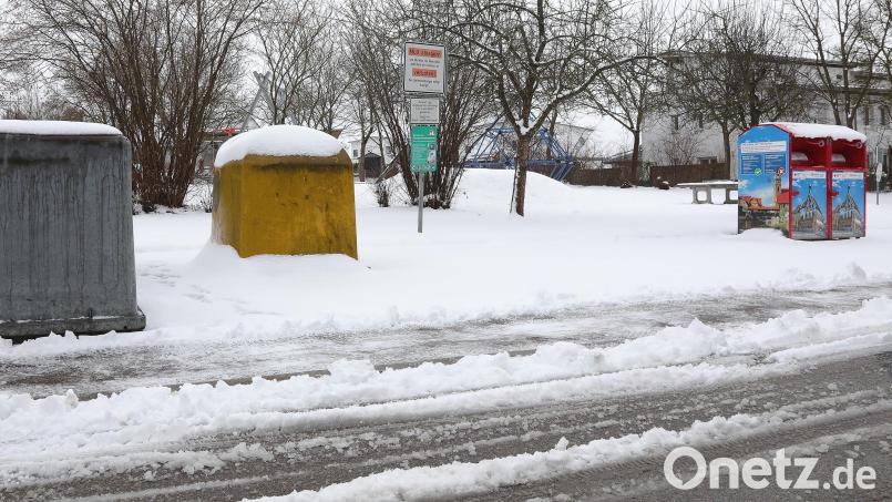 Hier an der Von-Scheffel-Straße werden keine Bäume illegal entsorgt. Der Grüngut-Container wurde Ende November abgebaut. Bild: Wolfgang Steinbacher