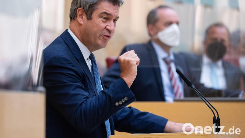 Bayerns Ministerpräsident Markus Söder (CSU) spricht bei einer Landtagssitzung. Foto: Sven Hoppe/dpa-Pool/dpa/Archivbild Bild: Sven Hoppe