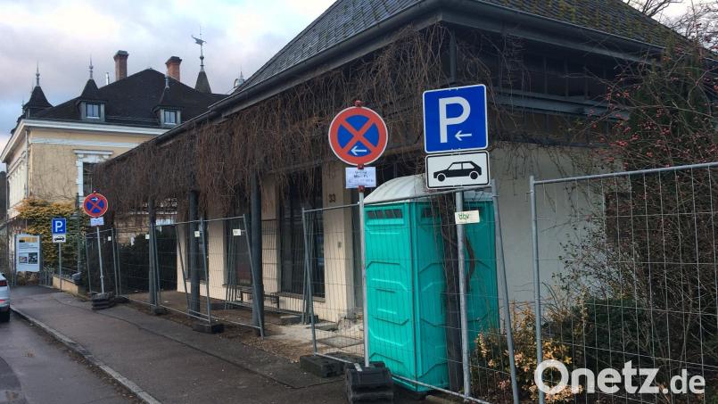 In der alten Sparkassen-Filiale in Fronberg baut die Stadt Schwandorf das Marionettentheater. An der Fassade zur Straße hin ändert sich nichts. Bild: ihl