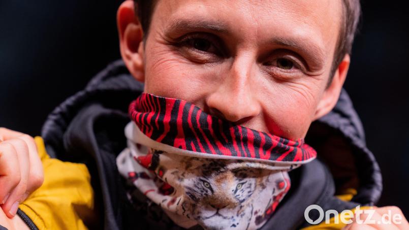 Eric Frenzel bei der Präsentation der Olympia-Bekleidung des Teams Deutschland. Bild: Rolf Vennenbernd/dpa
