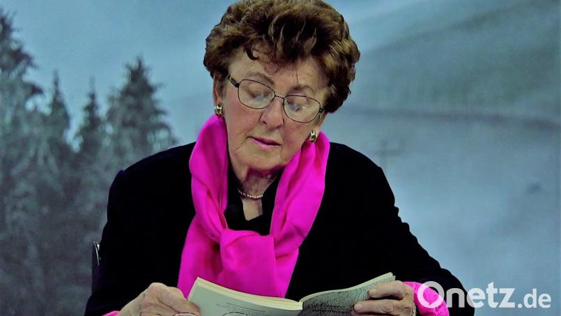 Schriftstellerin Marianne Ach bei einer Lesung im Literaturhaus München. Bild: co/Literaturhaus München/exb