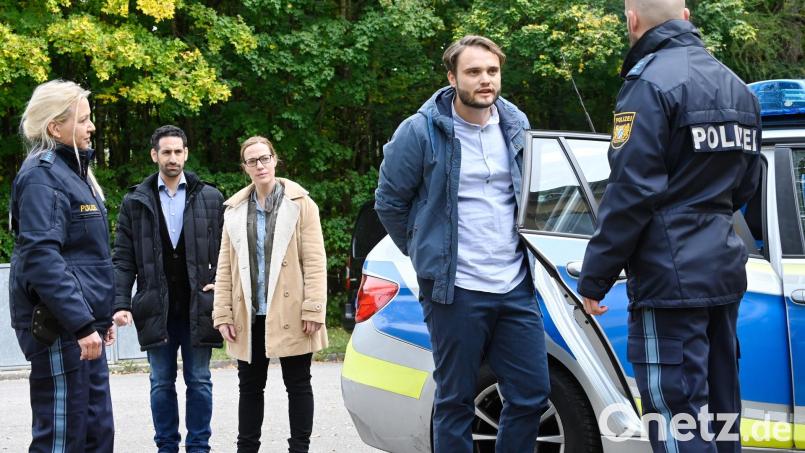 Eine der Szenen im für das ZDF nachgestellten Fall Maria Baumer: Der Mörder wird festgenommen. Bild: Saskia Pavek