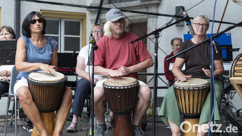 Die Trommelgruppe &quot;Kiwambo&quot; sucht Verstärkung. Bild: Thilo Hierstetter/SMS/exb
