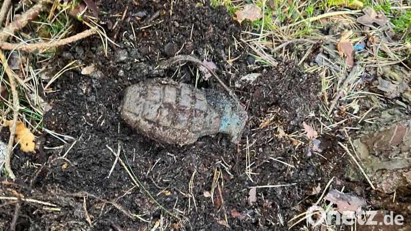 Bei Etzelwang wurde eine scharfe Handgranate aus dem Zweiten Weltkrieg gefunden. Bild: Polizeiinspektion Sulzbach-Rosenberg