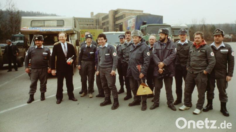 Der erste Hilfskonvoi der Aktion Tschernobyl Pfreimd fuhr 1991 in die Ukraine. Archivbild: Gerhard Götz