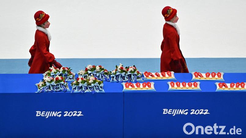 Winterspiele in Peking: Von Herzlichkeit und Weltoffenheit war wenig zu spüren. Bild: Peter Kneffel