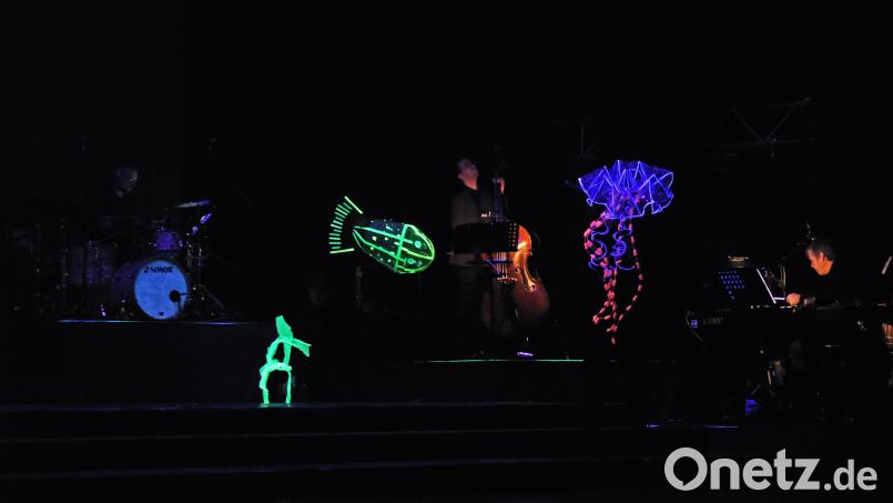 Einer der optischen Höhepunkte des Karnevals der Tiere in der Max-Reger-Halle – das „Aquarium“. Bild: Tobias Schwarzmeier