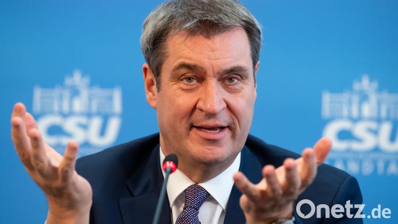 Markus Söder (CSU), gibt den Macher und den Austauscher. Bild: Sven Hoppe
