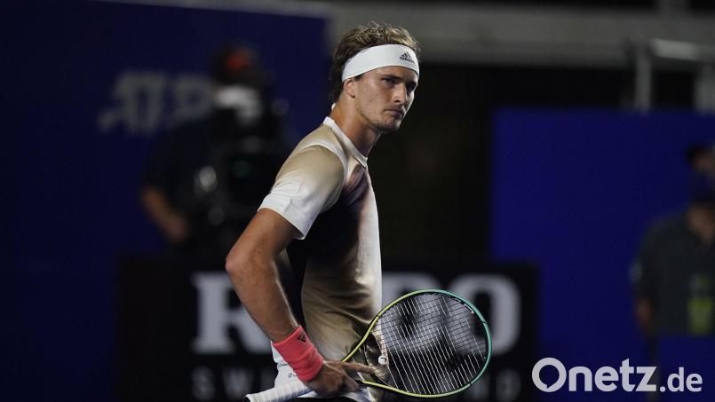 Alexander Zverev verlor beim Turnier in Acapulco völlig die Kontrolle. Bild: Eduardo Verdugo/dpa