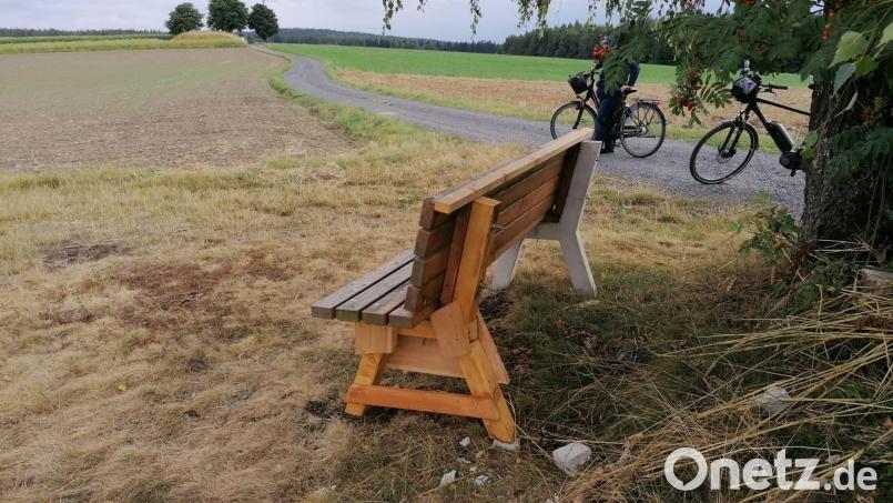 Bei der entwendeten Bank handelt es sich um ein Unikat. Bild: Schlüsselclub Münchenreuth/exb