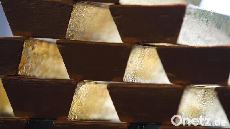 Goldbarren der Deutschen Bundesbank. Oberpfälzer setzen angesichts des Krieges in der Ukraine auf die Geldanlage Gold. Symbolbild: Arne Dedert