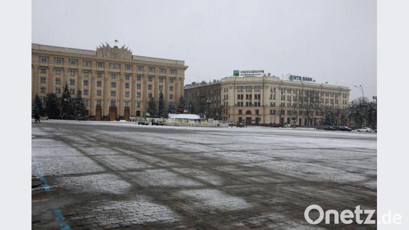 Ein zentraler Platz in Charkiw im Nordosten der Ukraine. Bild: -/Ukrinform/dpa