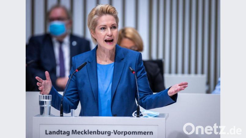 Manuela Schwesig (SPD), die Ministerpräsidentin von Mecklenburg-Vorpommern. Bild: Jens Büttner/dpa-Zentralbild/dpa/Archivbild