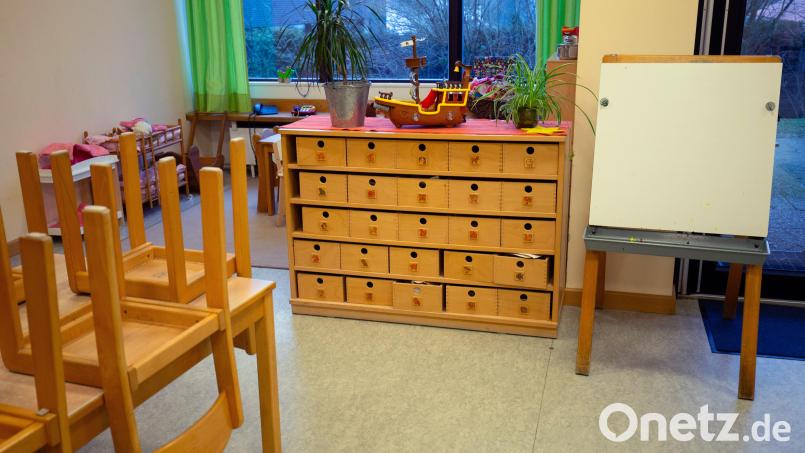 Eine Kindertagesstätte ohne Kinder und Erzieher: Am 8. März könnten einige Einrichtungen in Bayern leer bleiben, weil die Gewerkschaft Verdi zu einem Warnstreik aufruft. Symbolbild: Friso Gentsch/dpa
