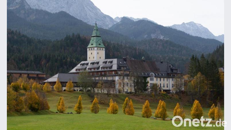Das Hotel Schloss Elmau bei Garmisch-Partenkirchen in Oberbayern. Bild: Sven Hoppe/dpa