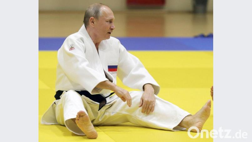 Der russische Präsident Wladimir Putin bei einem Judo-Training im Jahr 2019. Bild: Mikhail Klimentyev/Pool Sputnik Kremlin/AP/dpa