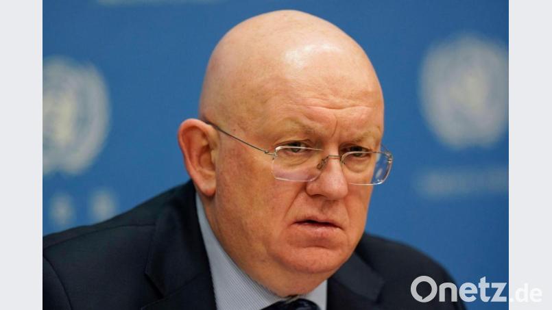 Wassili Nebensja, Russlands Botschafter bei den Vereinten Nationen und derzeitiger Präsident des Sicherheitsrats der Vereinten Nationen. Bild: Seth Wenig/AP/dpa