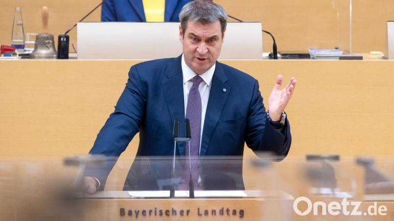 Markus Söder in einer bayerischen Kabinett-Sitzung. Archivbild: Sven Hoppe/dpa