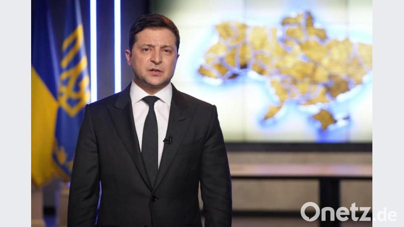 Der ukrainische Präsident Wolodymyr Selenskyj. Bild: Uncredited/Ukrainian Presidential Press Office via AP/dpa